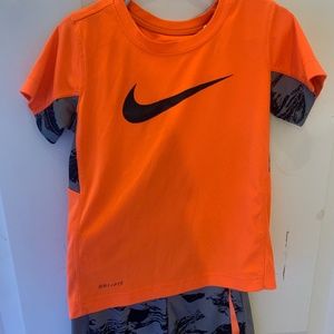 Nike shorts and shirt set for toddler
